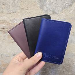 Porte carte en cuir
