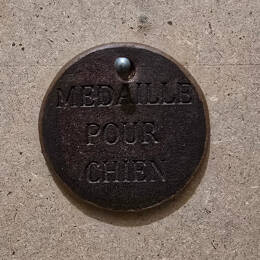 Medaillons en cuir pour chien