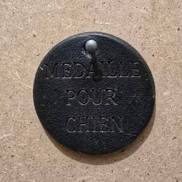 Medaillons en cuir pour chien