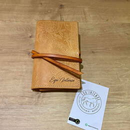 Porte carte grise en cuir