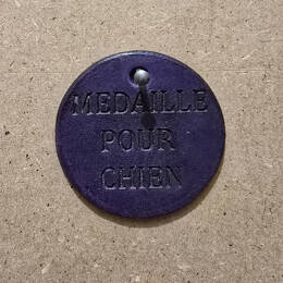 Medaillons en cuir pour chien