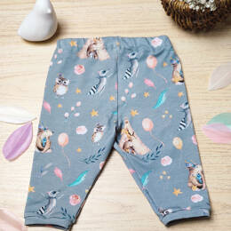Pantalon gris petits animaux
