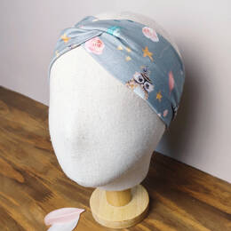 Headband gris petits animaux
