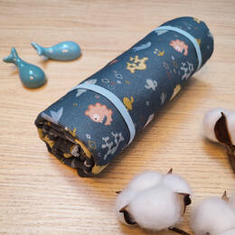 Tapis à langer de voyage bleu