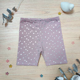 Cycliste rose pois argentés