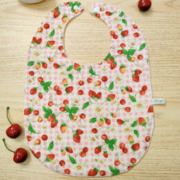 Bavoir fraise et cerise