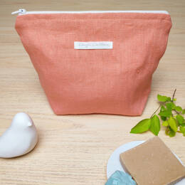 Trousse de toilette en lin