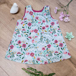 Robe chasuble fleurie