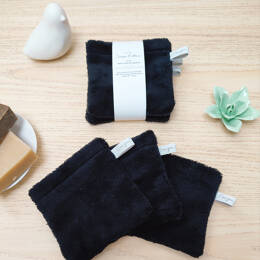 Mini gants démaquillants noirs - lot de 3