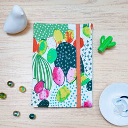 Protège carnet de santé enduit cactus