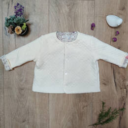 Gilet matelassé écru