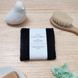 Cotons lavables noirs - lot de 7