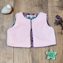 Gilet de berger rose/violet