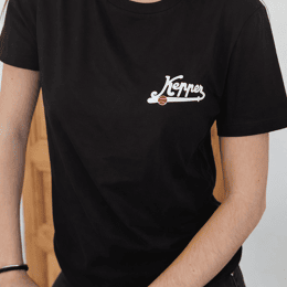 Tee shirt BASEBALL noir - Femme