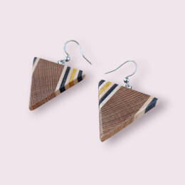 Boucles d'oreilles -Maple & Elm Triangle | Acier inoxydable
