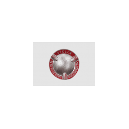 Cendrier alu rond Stella rouge