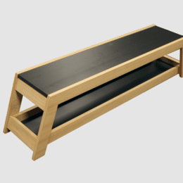 Banc de billard en bois x2