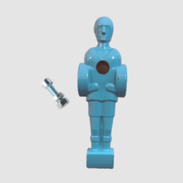Joueur 100% bleu avec jeu de la tête