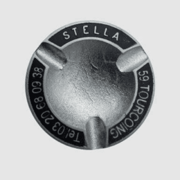 Cendrier alu rond Stella noir