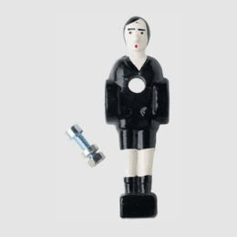 Joueur noir à visser avec Jeu de la tête