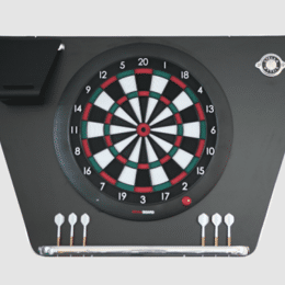 Cible et support noir de fléchettes connectés Stella