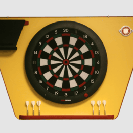 Cible GranBoard et support jaune de fléchettes Stella