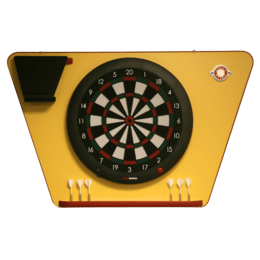 Cible GranBoard et support jaune de fléchettes Stella