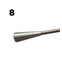 Poignée longue en Aluminium x8