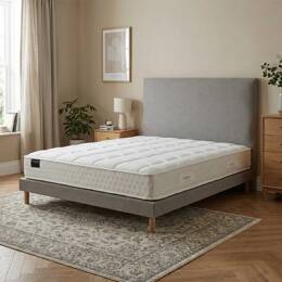 Ensemble matelas HOTEL CONFORT, sommier lattes flexibles et tête de