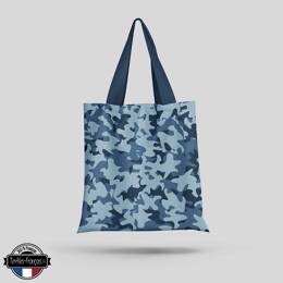 Tote Bag camouflage bleu