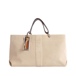 Canotage Medium Cuir Velours Grège