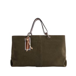 Canotage Medium Cuir Velours Kaki