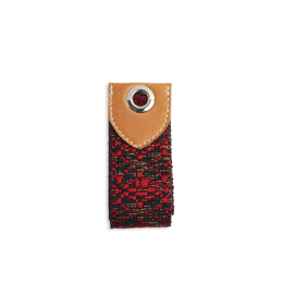 Sangle large Floqué brillant bordeaux