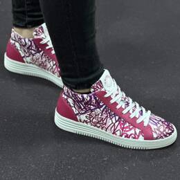 Basket Bellegarde - Multi Tag Fuschia Cuir Fuschia