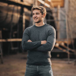 Pull marin en laine vierge - Gabier