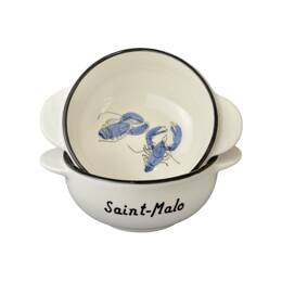 Bol breton Homards Bleus "Saint-Malo" - Bol à oreilles Morgane Chouin
