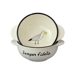 Bol breton Mouette "Semper Fidelis" - Bol à oreilles Morgane Chouin