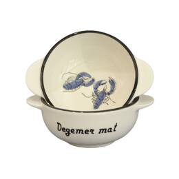 Bol breton Homards Bleus "Degemer Mat" - Bol à oreilles Morgane Chouin