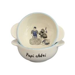 Bol breton Pêcheur "Papi Chéri" - Bol à oreilles Morgane Chouin