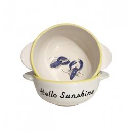 Bol breton Homards Bleus "Hello Sunshine" - Bol à oreilles Morgane