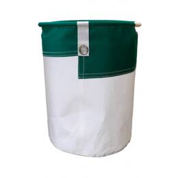 Corbeille à linge La Rochelle Blanc et Vert