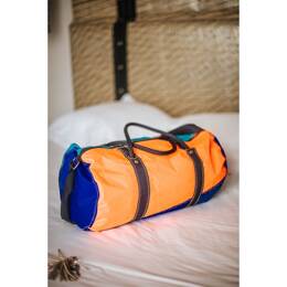 Sac de voyage voile Orange Bleu Régate S