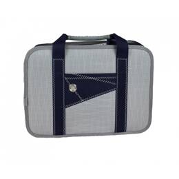 Sac d'ordinateur en voile Monaco Gris