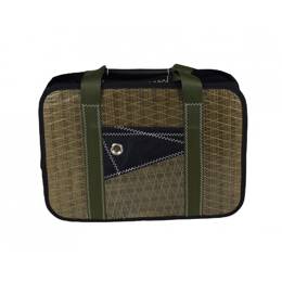 Sacoche Voile de bateau recyclée vert kaki Monaco