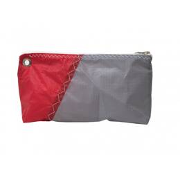Pochette voile Ipanema bicolore Gris et rouge