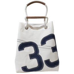 Grand Sac à main numéro Bleu Marine n°33 - Cube L