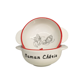 Bol breton Homards Coeur Maman Chérie