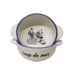 Bol breton Pêcheur "Loup de Mer" - Bol à oreilles Morgane Chouin