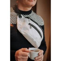 Sac Banane voile recyclée blanche Teahupoo