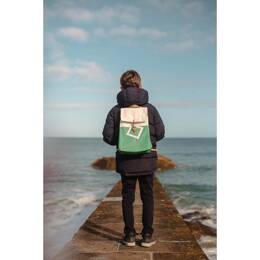Sac à dos Voile trésor vert et blanc